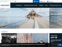 Tablet Screenshot of normandy-travel-trade.com